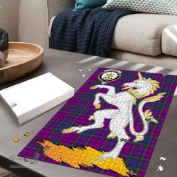 Scottish Wardlaw Modern Clan Tartan Puzzle - Unicorn Style Scottish Plaid Tartan Plaid