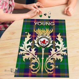 Scottish Young Modern Clan Tartan Puzzle - Thistle Scotland Style Scottish Plaid Tartan Plaid