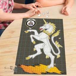 Scottish Haig Clan Tartan Puzzle - Unicorn Style Scottish Plaid Tartan Plaid