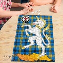 Scottish Laing Clan Tartan Puzzle - Unicorn Style Scottish Plaid Tartan Plaid