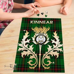 Scottish Kinnear Clan Tartan Puzzle - Thistle Scotland Style Scottish Plaid Tartan Plaid