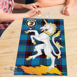 Scottish Wedderburn Clan Tartan Puzzle - Unicorn Style Scottish Plaid Tartan Plaid