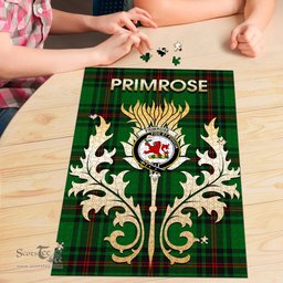 Scottish Primrose Clan Tartan Puzzle - Thistle Scotland Style Scottish Plaid Tartan Plaid