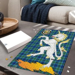 Scottish Falconer Clan Tartan Puzzle - Unicorn Style Scottish Plaid Tartan Plaid