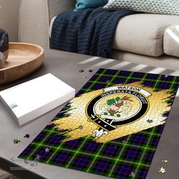 Scottish Watson Modern Clan Tartan Puzzle - Gold Style Scottish Plaid Tartan Plaid