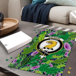 Scottish Haldane Clan Tartan Puzzle - Thistle Pattern Style Scottish Plaid Tartan Plaid