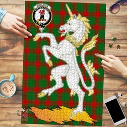 Scottish Middleton Modern Clan Tartan Puzzle - Unicorn Style Scottish Plaid Tartan Plaid