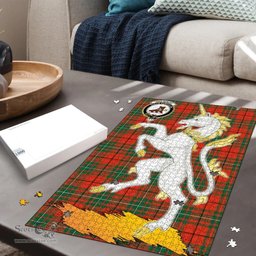 Scottish MacAulay Ancient Clan Tartan Puzzle - Unicorn Style Scottish Plaid Tartan Plaid