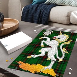 Scottish Kinnear Clan Tartan Puzzle - Unicorn Style Scottish Plaid Tartan Plaid