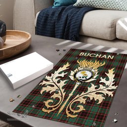 Scottish Buchan Ancient Clan Tartan Puzzle - Thistle Scotland Style Scottish Plaid Tartan Plaid