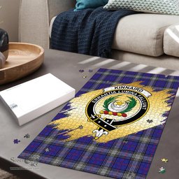 Scottish Kinnaird Clan Tartan Puzzle - Gold Style Scottish Plaid Tartan Plaid