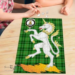 Scottish Galloway Clan Tartan Puzzle - Unicorn Style Scottish Plaid Tartan Plaid