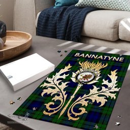 Scottish Bannatyne Clan Tartan Puzzle - Thistle Scotland Style Scottish Plaid Tartan Plaid