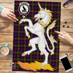Scottish MacDonnell of Glengarry Modern Clan Tartan Puzzle - Unicorn Style Scottish Plaid Tartan Plaid