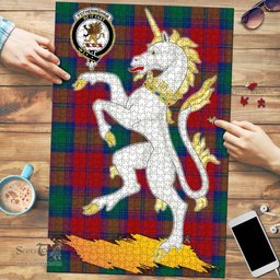 Scottish Fotheringham Modern Clan Tartan Puzzle - Unicorn Style Scottish Plaid Tartan Plaid
