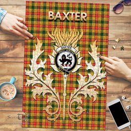 Scottish Baxter Clan Tartan Puzzle - Thistle Scotland Style Scottish Plaid Tartan Plaid