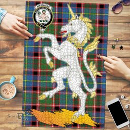 Scottish Aikenhead Clan Tartan Puzzle - Unicorn Style Scottish Plaid Tartan Plaid