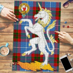 Scottish Pennycook Clan Tartan Puzzle - Unicorn Style Scottish Plaid Tartan Plaid