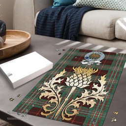 Scottish Scott Brown Ancient Clan Tartan Puzzle - Thistle Gold Style Scottish Plaid Tartan Plaid