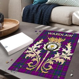 Scottish Wardlaw Modern Clan Tartan Puzzle - Thistle Scotland Style Scottish Plaid Tartan Plaid