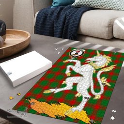 Scottish Middleton Modern Clan Tartan Puzzle - Unicorn Style Scottish Plaid Tartan Plaid