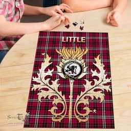 Scottish Little Clan Tartan Puzzle - Thistle Scotland Style Scottish Plaid Tartan Plaid