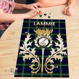 Scottish Lammie Clan Tartan Puzzle - Thistle Scotland Style Scottish Plaid Tartan Plaid