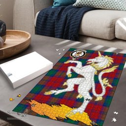 Scottish Fotheringham Modern Clan Tartan Puzzle - Unicorn Style Scottish Plaid Tartan Plaid