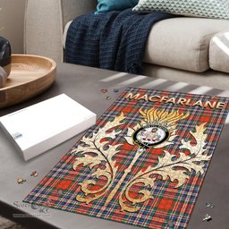 Scottish MacFarlane Ancient Clan Tartan Puzzle - Thistle Scotland Style Scottish Plaid Tartan Plaid