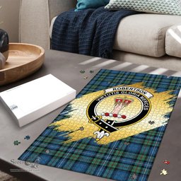 Scottish Robertson Hunting Ancient Clan Tartan Puzzle - Gold Style Scottish Plaid Tartan Plaid