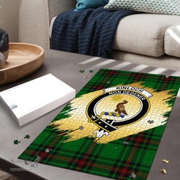 Scottish Kinloch Clan Tartan Puzzle - Gold Style Scottish Plaid Tartan Plaid