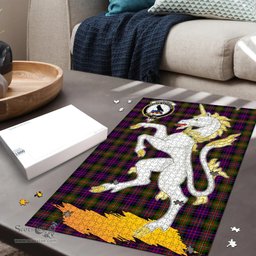 Scottish MacDonnell of Glengarry Modern Clan Tartan Puzzle - Unicorn Style Scottish Plaid Tartan Plaid