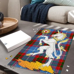 Scottish Pennycook Clan Tartan Puzzle - Unicorn Style Scottish Plaid Tartan Plaid