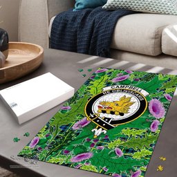 Scottish Campbell of Breadalbane Ancient Clan Tartan Puzzle - Thistle Pattern Style Scottish Plaid Tartan Plaid