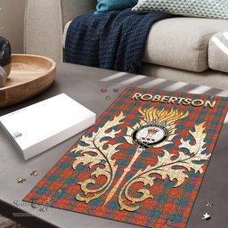 Scottish Robertson Ancient Clan Tartan Puzzle - Thistle Scotland Style Scottish Plaid Tartan Plaid