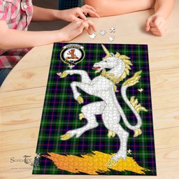 Scottish Sutherland Modern Clan Tartan Puzzle - Unicorn Style Scottish Plaid Tartan Plaid
