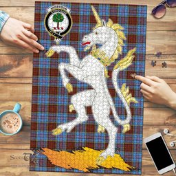 Scottish Anderson Modern Clan Tartan Puzzle - Unicorn Style Scottish Plaid Tartan Plaid