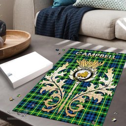 Scottish Campbell of Breadalbane Ancient Clan Tartan Puzzle - Thistle Scotland Style Scottish Plaid Tartan Plaid