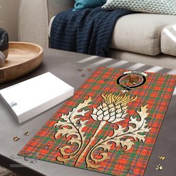 Scottish Munro Ancient Clan Tartan Puzzle - Thistle Gold Style Scottish Plaid Tartan Plaid