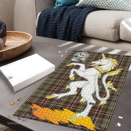 Scottish Scott Green Weathered Clan Tartan Puzzle - Unicorn Style Scottish Plaid Tartan Plaid
