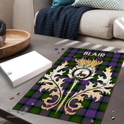 Scottish Blair Modern Clan Tartan Puzzle - Thistle Scotland Style Scottish Plaid Tartan Plaid