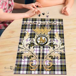 Scottish MacPherson Dress Modern Clan Tartan Puzzle - Thistle Scotland Style Scottish Plaid Tartan Plaid
