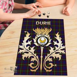 Scottish Durie Clan Tartan Puzzle - Thistle Scotland Style Scottish Plaid Tartan Plaid