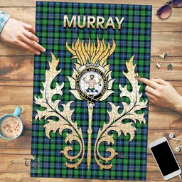 Scottish Murray of Atholl Ancient Clan Tartan Puzzle - Thistle Scotland Style Scottish Plaid Tartan Plaid