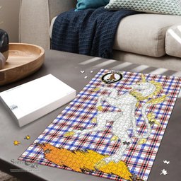 Scottish Boswell Modern Clan Tartan Puzzle - Unicorn Style Scottish Plaid Tartan Plaid