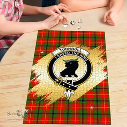 Scottish Turnbull Dress Clan Tartan Puzzle - Gold Style Scottish Plaid Tartan Plaid