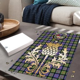 Scottish MacDonald Ancient Clan Tartan Puzzle - Thistle Gold Style Scottish Plaid Tartan Plaid