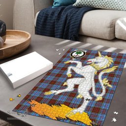 Scottish Anderson Modern Clan Tartan Puzzle - Unicorn Style Scottish Plaid Tartan Plaid
