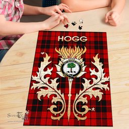 Scottish Hogg Clan Tartan Puzzle - Thistle Scotland Style Scottish Plaid Tartan Plaid