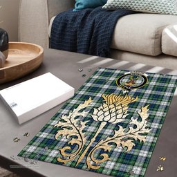 Scottish Gordon Dress Ancient Clan Tartan Puzzle - Thistle Gold Style Scottish Plaid Tartan Plaid